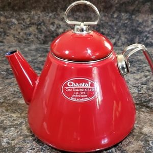 Vintage Chantal Teakettle - Chantal Apple Red Enam